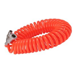 10X65mm 6M pneumatic spring pipe PU air hose high pressure hose with quick couple5311411