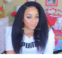 Italian Yaki Full Lace Wig Bleached Knots Full Lace Wigs Human Hair With Baby Hair Brazilian Full Lace Wigs Yaki Straight9467051