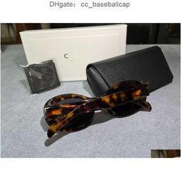Sunglasses 2024 Retro cats eye sunglasses for women CEs Arc de Triomphe oval French high Quality M866