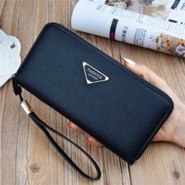 70% Factory Outlet Off Women's Long Zippered Handbag with Large Capacity Stylish and Lychee Pattern Wallet Change Phone on sale