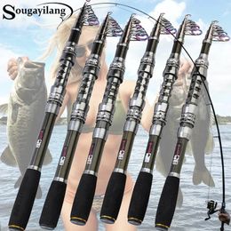 Sougayilang Telescopic Fishing Rod 1836m Carbon Fibre Spinning Max Drag 15kg Sea Poles for Beach Pesca 240307