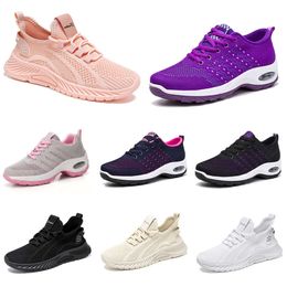 New men women shoes Hiking Running flat Shoes soft sole fashion purple white black comfortable sports Colour blocking Q61 GAI usonline