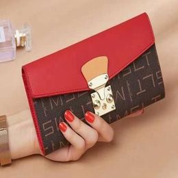 Fashion Canvas Real Leather Lady Wallet Women Purse Girl Clasp Flap Wallets 58414270L