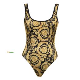 Casual Dresses Female Retro Swimsuit Gold Backless Swimwear Vintage Holiday Beach Dress Designer Bathing Suit Summer Surf Wear Women Beach Dress 794