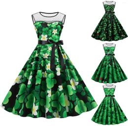 Casual Dresses Women Vintage Cocktail 2024 Tea Party Dress Wedding Guest Summery