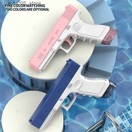 Sand Play Water Fun Electric water gun Childrens toys summer High pressure large capacity beach for children boys girls adults 230626 Q240307