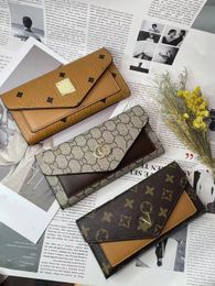 2024 neue Stil Mode Frauen Brieftasche Schwarz adies lange brieftasche pu leder einzelne brieftaschen klassische geldbörse kartenhalter Brieftaschen