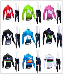 Winter Cycling jersey set 2020 Pro Team UCI Thermal Fleece Cycling clothing MTB bike jersey bib pants kit Ropa Ciclismo Invierno8129459