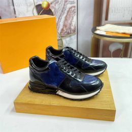 Shoes Luxury Designer New Casual Mens Runaway Sneaker Eclipse Shoes Denim Black Best Quality Leather Run Away Blue Translucent Sneaker Mens Size