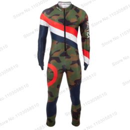 Sets Acrctica GS NonPadded Speed Race Suit Performance GS MEN Race Ski Suits Winter Flange Jumpsuits One Piece Downhill Speed GS Set