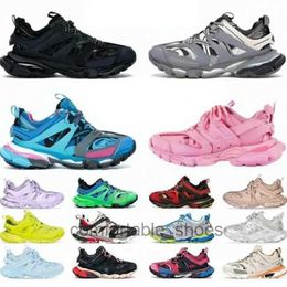 2023 Sapatos Casuais Triple S Track 3.0 Sneakers Transparente Nitrogênio Crystal Outsole Running Shoes Mens Womens Trainers Preto Branco Verde Tamanho 35-45