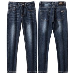 Men's Jeans spring autumn Men Slim Fit European American TBicon High-end Brand Small Straight Pants F258-00