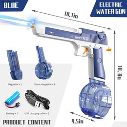 Gun Toys Desert Eagle Water Gun Electric Pistol Shooting Toy Gun Full Automatic Summer Pool Beach Toy For Kids Children Boys Girls Adult