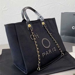 70% Factory Outlet Off Women's Hand Canvas Beach Bag Tote Handbags Classic Female Large Capacity Small Chain Packs Big Crossbody Handbag TLFI on sale