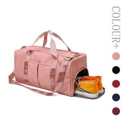 Outdoor Bags Mtifunction Nylon Secret Storage Yoga Gym Large Duffel S Uni Travel Waterproof Casual Beach Exercise Lage Bags 15 Colours Dhb1Q