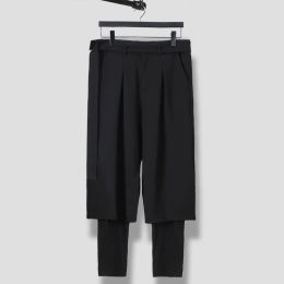 Pants Owen Seak Men Casual Sweatpants Pants Suit Men's Clothing Autumn High Street Men Harem Pants Black Pants Size XXL