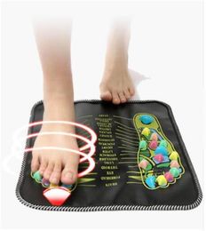 Epacket Acupuncture Foot Treatment Cobblestone Colourful Foot Reflexology Walk Stone Square Massager Cushion for Relax Body233W4974696