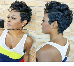 Short Human Hair Wigs Pixie Cut Wig 150 Pre Plucked Bob Wig Remy Brazilian Glueless none Lace Front Human Hair Wigs1686504