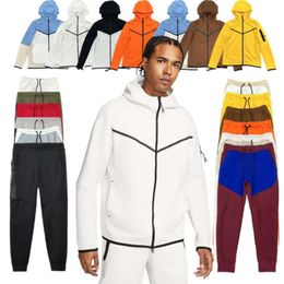 2024 Tech Fleeces Sportswear Designers Full Zip Hoodies Mens Jaquetas Inverno Indoor Fiess Treinamento Calças Esportivas Espaço Calças de Algodão Mulheres Corredores 23fw