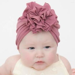 Hair Accessories Children Solid Baby Hat Kids Cap Born Girls Pography Props Spring Autumn Modis Beanie Turban Infant Flower Bow