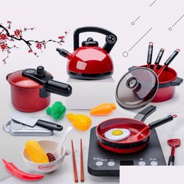 Kitchens & Play Food Kitchens Play Food Kitchen Toys Set For Kids Girl Cooking Baby Cutting Fruit Utensils Childrens Simation Educatio Dhzfp