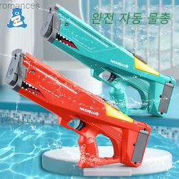 Toys Gun Gun Toys Automatic Electric Water Gun Children Toys Outdoor Beach Water Wars Summer Wimming Pool Large Capacity Water Guns for Kids Adult 240307