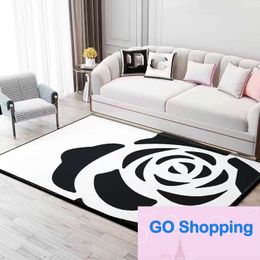 Wholesale Carpet Classic Style Camellia Light Luxury Bedroom Living Room Sofa Coffee Table Mat Bedside Blanket Mats Floor Mats