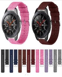 Universal 20mm 22mm Nylon Strap for Fitbit Versa Samsung S3 46mm 42mm Canvas band Stainless Clip Garmin Huawei Smart watch Accesso7224461