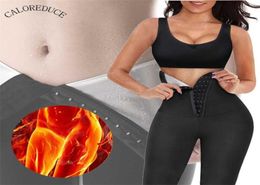 Waist Trainer Sweat Sauna Pants Thermo Women Body Shaper Slimming Legging Tummy Control Tops Weight Loss Workout Shapers 2201159060761