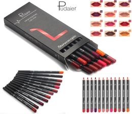 makeup Pudaier Lip liner matte set 12 Colours Waterproof Lipliner Pencil Kit Long Lasting lipstick lip liner Nude Contour Beauty to7896715