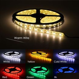 Led Strips Led Strip 5050 Dc12V 60Leds/M 5M/Lot Flexible Light Rgb Strips 150 Meter For Holiday Lighting Scpture Decorative Figure Act Dh09M