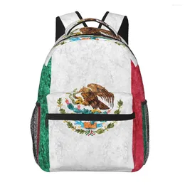 Backpack Women Men Mexican Flag Travel Female Bag Male Laptop Book