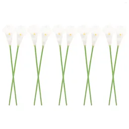 Decorative Flowers 10 Pcs Decor Bridal Wedding Bouquets Artificial Flower Household Bridesmaid