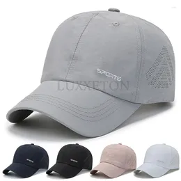 Ball Caps Quick Drying Baseball Cap Breathable Mesh Hat Summer UV Protection Outdoor Men Women Sport Sun