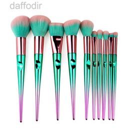 Makeup Brushes 10pcs Kabuki Makeup Brush Set Glitter Diamond Makeup Brushes Sets Make Up Brushes Full Cosmetic Brush Eyeshadow Lip Face Powder Brush Tools 240308