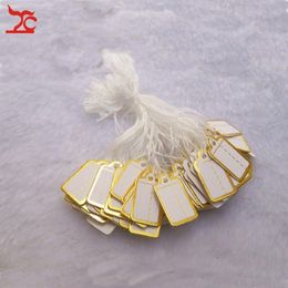 Jewellery Shop Tool Jewellery Display 200 pieces Small Tie-on TAG Gold Label Label for Jewellery s 2350