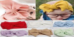 Baby girls big bow Cross Headbands kids Hair bows Elastic headwear Headdress hair band Headwrap Turban Knot Children Hair Accessor4162074