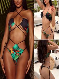 Fashion Designer Women Push Up Swimwear Mini Brazilian Swimsuit Laceup Bikini Set Thongs Bra Casual Beach Party Sexy Bathing 2969031