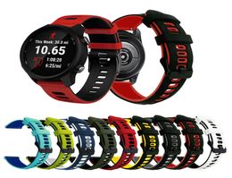 2022mm Straps Double Colour Match Watchband Sport Silicone Band for Samsung Galaxy Watch Active 2 Huawei GT2 Watch Band Garmin2944079