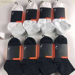 mens socks Women Men High Quality Cotton All-match classic Ankle Letter Breathable black and white mixing Football basketball Sports Sock WholesaleC145