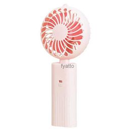 Electric Fans A new foldable handheld mini portable desktop fan with a simple shape and strong wind speed powered by two AA batteriesH240308