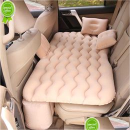 Other Interior Accessories New Car Air Inflatable Mattress Bed Sleep Rest Suv Travel Child Protection Design Mti Functional For Outdoo Dhzqn