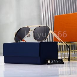 Fashion Designer LOUS Sunglasses Classic Eyeglasses Goggle Outdoor Beach Sun Glasses For Man Woman Optional signature 17 Colours orange box