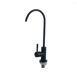 Kitchen Faucets Black Drinking Water Tap 2 Points 4 Purifier Accessories 304 Stainless Steel Pure Single Cold