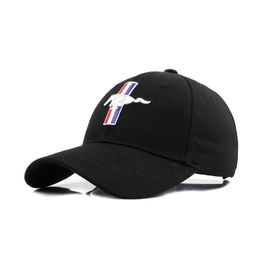 Mens Outdoor F1 Racing Hat Embroidered Mustang Car Baseball Hat Ford 4S Store Commemorative Hat