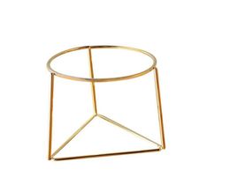 Newly Flower Pot Geometric Metal Rack Plant Care Display Holder Stand Garden Decor Y03144806449