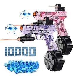 Gun Toys 2024 new pink anti-stress toy throwing glocka toy gun various optional boys outdoor full set of soft bullets 240307