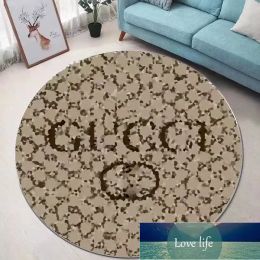 Quaitly living room circular carpet classic logo printed carpet bedroom living room coffee table mat rugs Home decoration carpet