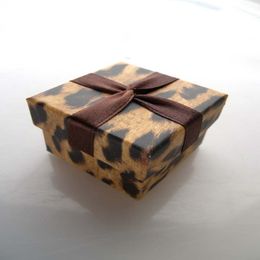 Simple SevenLovers Ring Box Leopard Printing Pedant Box Fashion Necklace Package Special Jewellery Case Trend Earring Box with R251L