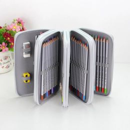 364872 Holes Pencil Case for Drawing Painting Art Marker Pens Multifunction Large Capacity School Stationery Bag Pouch Supply 240306